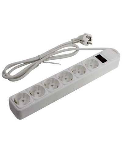 SP6W-130. Сетевой фильтр 6 розеток, 3м, белый. 5bites в Тамбове