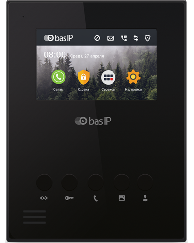 AU-04LA (AU-04L) BLACK. Монитор IP-домофона. BAS-IP в Тамбове