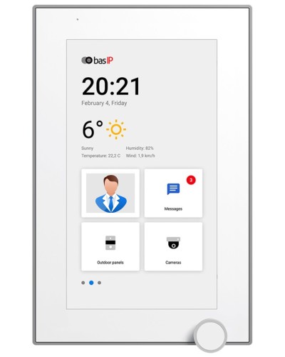 AZ-07L WHITE. Монитор IP-видеодомофона цветной. BAS-IP в Тамбове