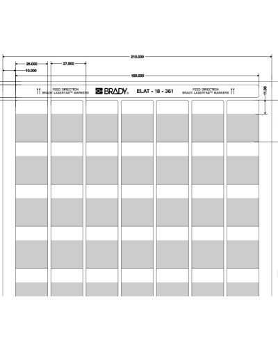 ELAT-18-361-2.5 (уп. 2500 шт.): Этикетка в Тамбове