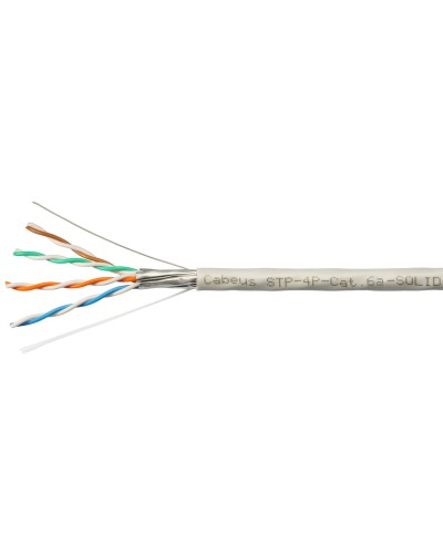 STP-4P-Cat.6a-SOLID-IN-PVC (7196c). Кабель «витая пара» (LAN) для структурированных систем связи. CABEUS в Тамбове
