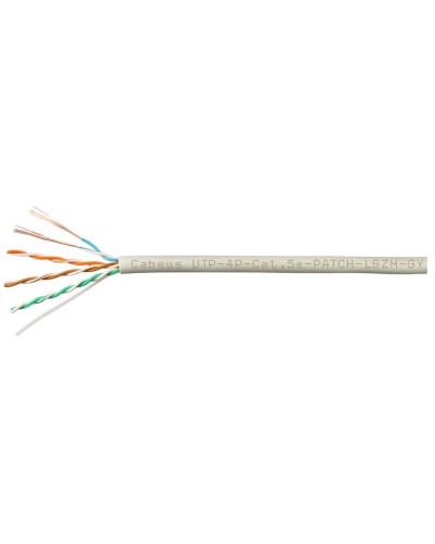 UTP-4P-Cat.5e-SOLID-LSZH-GY-LIGHT-100 (9996c-5). Кабель «витая пара» (LAN) для структурированных систем связи. CABEUS в Тамбове