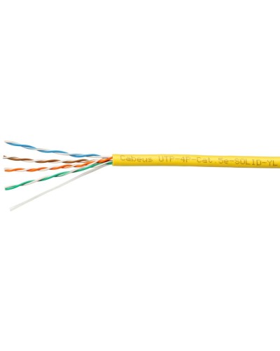 UTP-4P-Cat.5e-SOLID-YL (7251c). Кабель «витая пара» (LAN) для структурированных систем связи. CABEUS в Тамбове