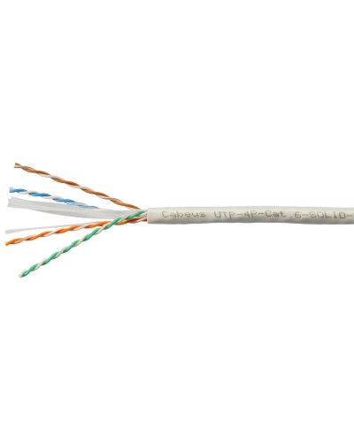 UTP-4P-Cat.6-SOLID-LSZH-WH (11871c-5). Кабель «витая пара» (LAN) для структурированных систем связи. CABEUS в Тамбове