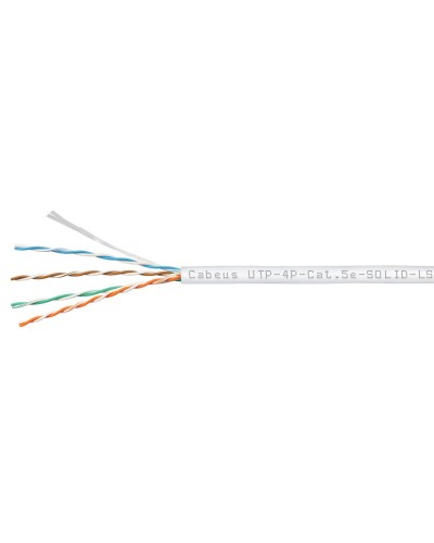 UTP-4P-Cat.5e-SOLID-LSZH-WH (9782c). Кабель «витая пара» (LAN) для структурированных систем связи. CABEUS в Тамбове