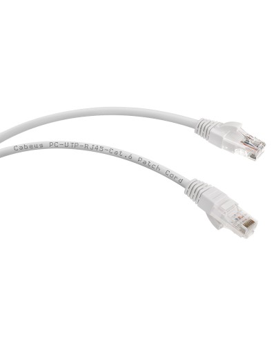 PC-UTP-RJ45-Cat.6-3m (7269c), серый. Патч-корд медный. CABEUS в Тамбове