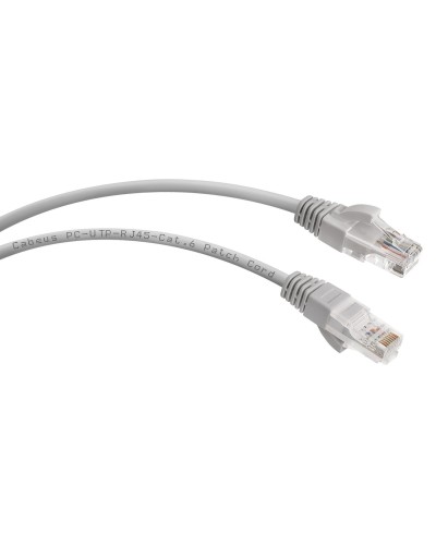 PC-UTP-RJ45-Cat.6-1m (7267c), серый. Патч-корд медный. CABEUS в Тамбове