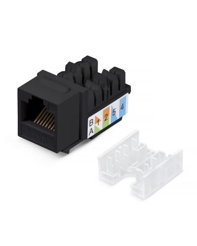 KJ-RJ45-Cat.6-90-SW-BK (10102c). Вставка Keystone Jack RJ-48. CABEUS в Тамбове