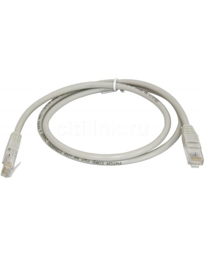 PC-UTP-RJ45-Cat.5e-0.3m (7209c), серый. Патч-корд медный. CABEUS в Тамбове