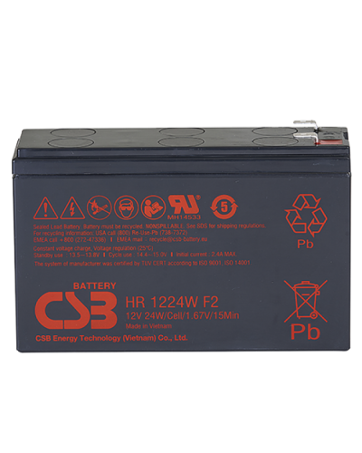CSB HR 1224W F2 F1. Аккумулятор герметичный свинцово-кислотный. CSB в Тамбове