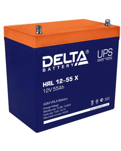 Delta HRL 12-55 X. Аккумулятор герметичный свинцово-кислотный. Delta в Тамбове