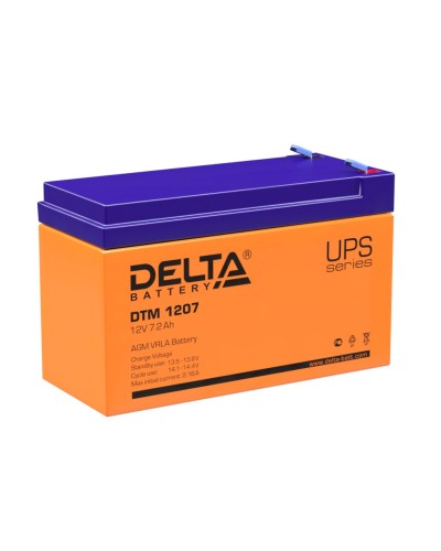 Delta DTM 1207. Аккумулятор герметичный свинцово-кислотный. Delta в Тамбове