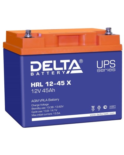 Delta HRL 12-45 X. Аккумулятор герметичный свинцово-кислотный. Delta в Тамбове