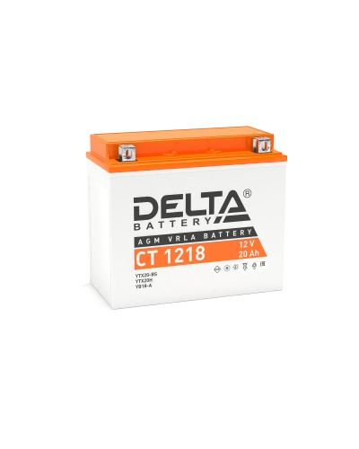 Delta CT 1218. Аккумулятор герметичный свинцово-кислотный стартерный. Delta в Тамбове