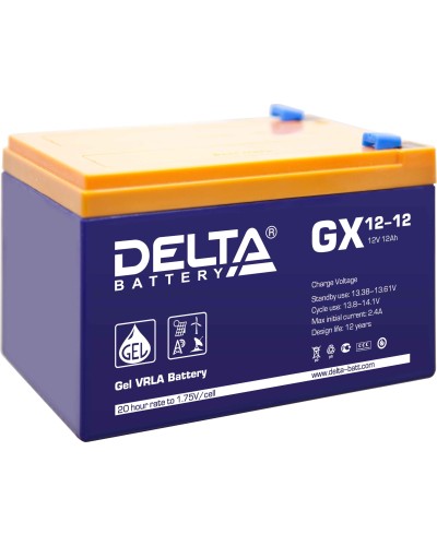 Delta GX 12-12. Аккумулятор герметичный свинцово-кислотный. Delta в Тамбове