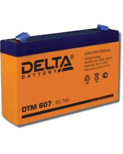 Delta DTM 607. Аккумулятор герметичный свинцово-кислотный. Delta в Тамбове