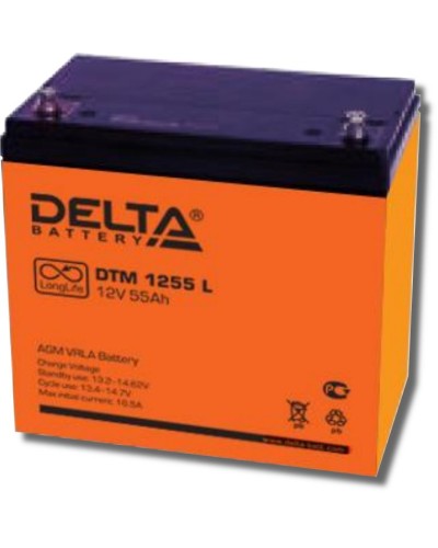 Delta DTM 1255 L. Аккумулятор герметичный свинцово-кислотный. Delta в Тамбове