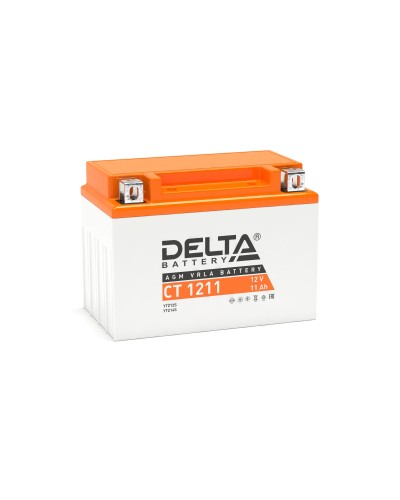 Delta CT 1211. Аккумулятор герметичный свинцово-кислотный стартерный. Delta в Тамбове
