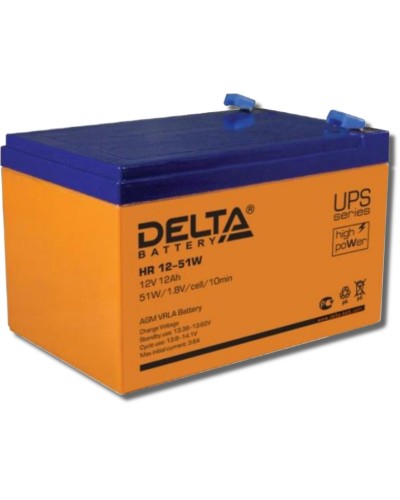 Delta HR 12-51 W. Аккумулятор герметичный свинцово-кислотный. Delta в Тамбове