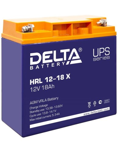 Delta HRL 12-18 X. Аккумулятор герметичный свинцово-кислотный. Delta в Тамбове