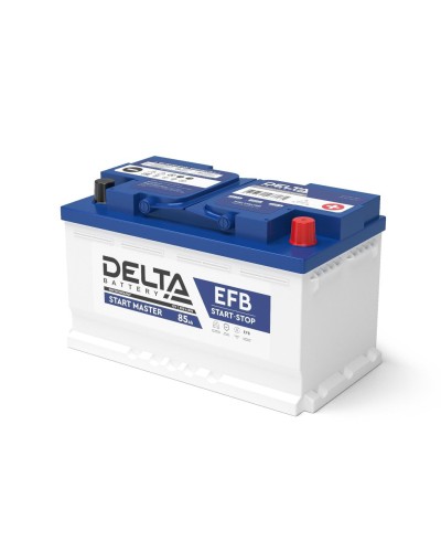 Delta START MASTER EFB 1285 (85 Ah). Аккумулятор автомобильный герметичный свинцово-кислотный. Delta в Тамбове