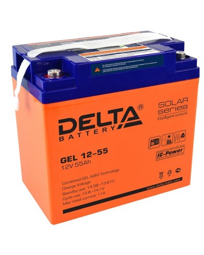 Delta GEL 12-55. Аккумулятор герметичный свинцово-кислотный. Delta в Тамбове