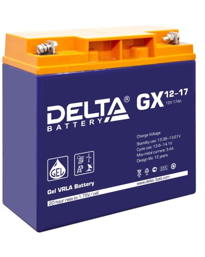Delta GX 12-17. Аккумулятор герметичный свинцово-кислотный. Delta в Тамбове