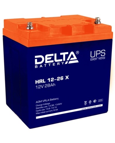 Delta HRL 12-26 X. Аккумулятор герметичный свинцово-кислотный. Delta в Тамбове