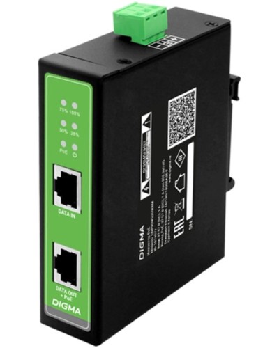 DNP90W48GDXM 10/100/1000BASE-T 90Вт 37-57В(DC). Инжектор PoE. Digma в Тамбове
