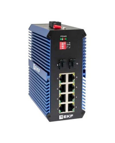 TSX-U-2GX/SFP-8GTP. Промышленный неуправляемый коммутатор. EKF в Тамбове