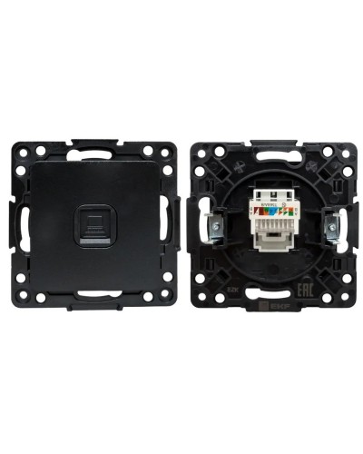 Стокгольм Механизм Розетки RJ-45 1-местной (EZK01-035-10). Механизм Розетки RJ-45 1-местной. EKF в Тамбове