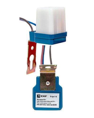 Фотореле PS-1 6А 1200Вт IP44 (fr-ps-1-6). Фотореле. EKF в Тамбове
