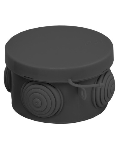 КМР-040-038 с крышкой (65х40) чёрная IP54 (plc-kmr-040-038-b). Коробка распределительная. EKF в Тамбове