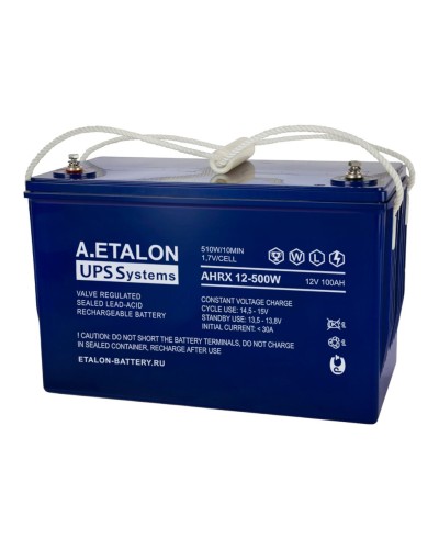 A.ETALON AHRX 12-500W (100). Аккумулятор герметичный свинцово-кислотный. ETALON в Тамбове