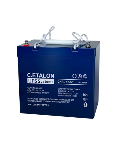 C.ETALON CHRL 12-55. Аккумулятор герметичный свинцово-кислотный. ETALON в Тамбове