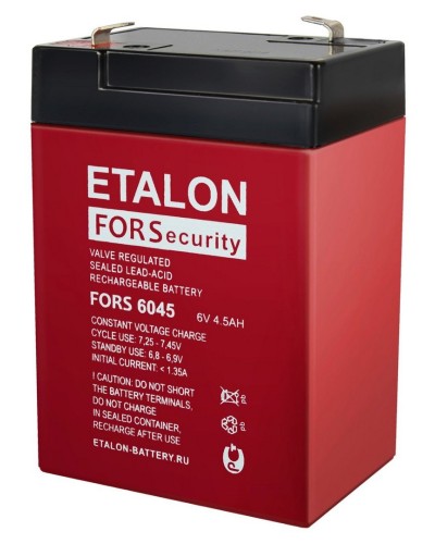 ETALON FORS 6045. Аккумулятор герметичный свинцово-кислотный. ETALON в Тамбове