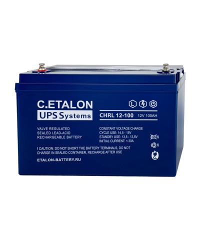 C.ETALON CHRL 12-100. Аккумулятор герметичный свинцово-кислотный. ETALON в Тамбове