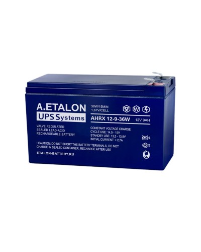 A.ETALON AHRX 12-9-36W. Аккумулятор герметичный свинцово-кислотный. ETALON в Тамбове