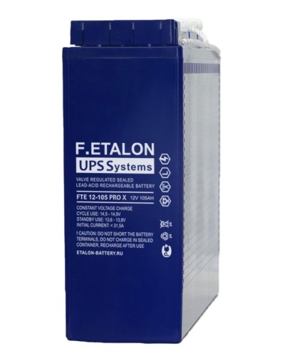 F.ETALON FTE 12-105 PRO X. Аккумулятор герметичный свинцово-кислотный. ETALON в Тамбове