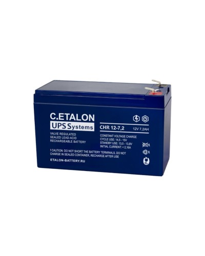 C.ETALON CHR 12-7,2. Аккумулятор герметичный свинцово-кислотный. ETALON в Тамбове