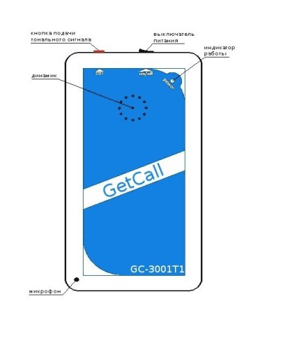 GC-3001T1. Переговорное устройство ремонтной связи. GETCALL в Тамбове