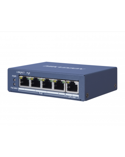 DS-3E0505P-E/M. Коммутатор с питанием POE. Hikvision в Тамбове