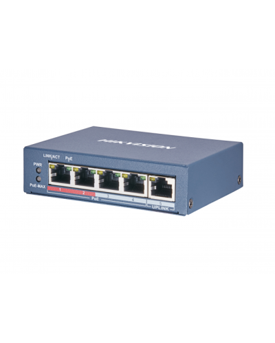 DS-3E0105P-E(B). Коммутатор с питанием POE. Hikvision в Тамбове