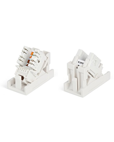 SIP2K-C6-M45-22.5. Вставка 45x22,5 с наклонным модулем RJ-45 категории 6. Hyperline в Тамбове