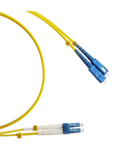 FC-D2-9-LC/UR-SC/UR-H-3M-LSZH-YL. Патч-корд волоконно-оптический LC/UPC-SC/UPC. Hyperline в Тамбове