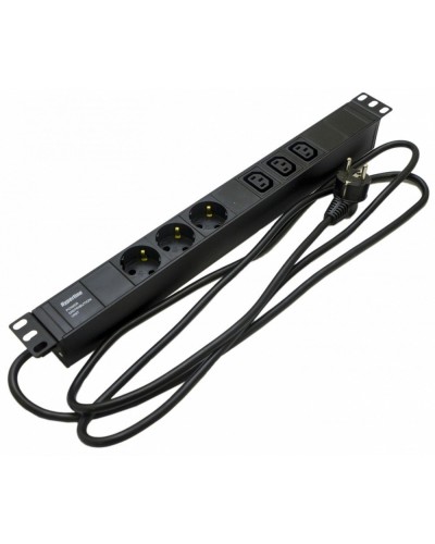 SHE19-3SH-3IEC-2.5EU. Блок розеток 19. Hyperline в Тамбове