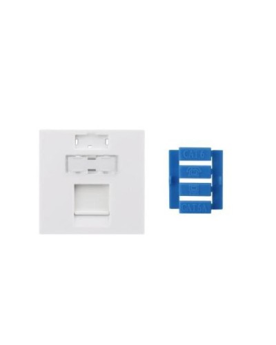 SIP3-1K-M45-45. Вставка 45x45 для 1 модуля Keystone Jack, со шторкой. Hyperline в Тамбове