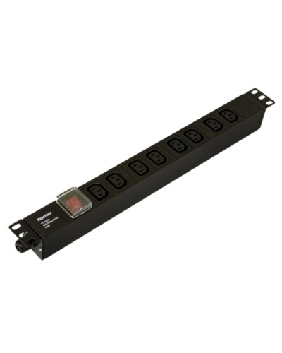 SHE19-8IEC-S-CB. Блок розеток 19. Hyperline в Тамбове