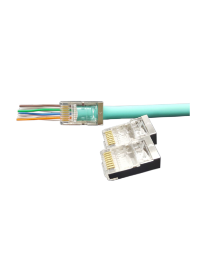 PLEZ-8P8C-U-C6-SH-100 (100 шт). Разъем RJ-45. Hyperline в Тамбове