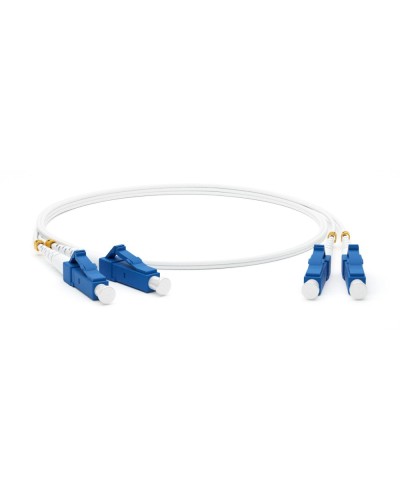 FC-D2-9A1-LC/UR-LC/UR-H-1M-LSZH-WH. Патч-корд волоконно-оптический LC-LC. Hyperline в Тамбове